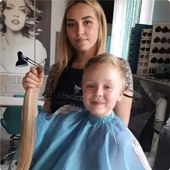 Продажа волос в Дюртюлях: детские волосы блонд - фото 1